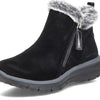 Skechers womens Zip Bootie Fashion Boot, Black, 6 US