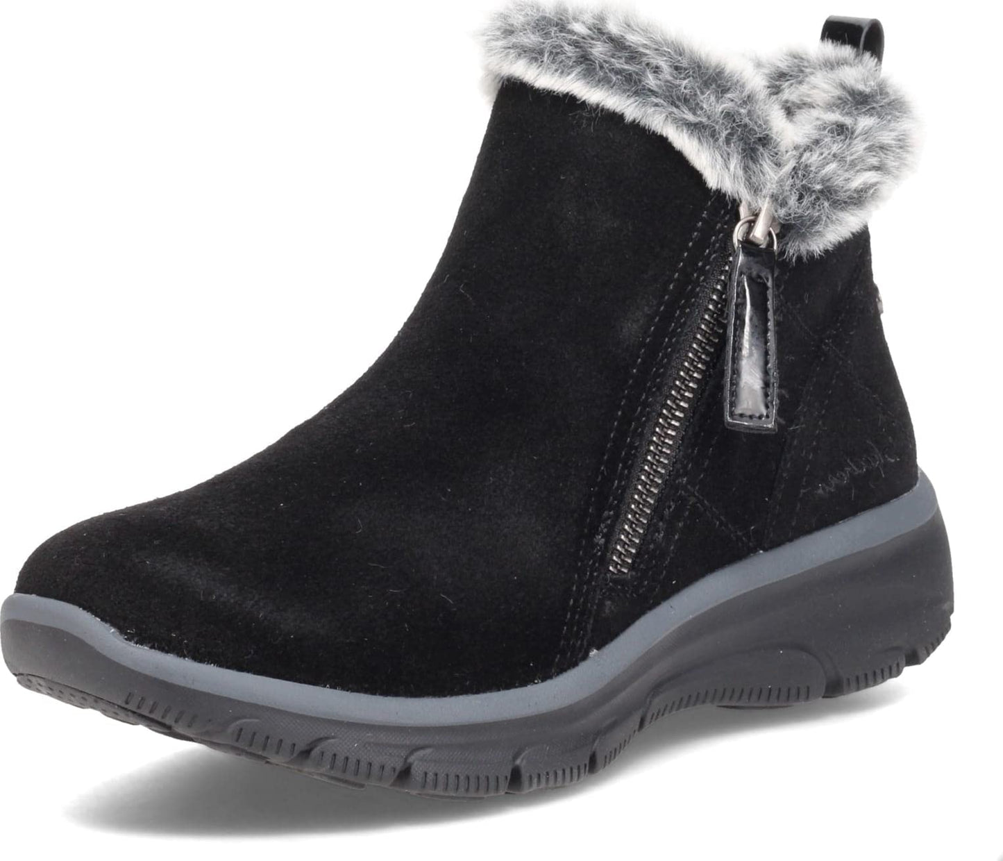 Skechers womens Zip Bootie Fashion Boot, Black, 6 US