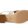 Cole Haan Womens Anica Lux Block Heel, Sandollar/White Leather, 6.5-B US