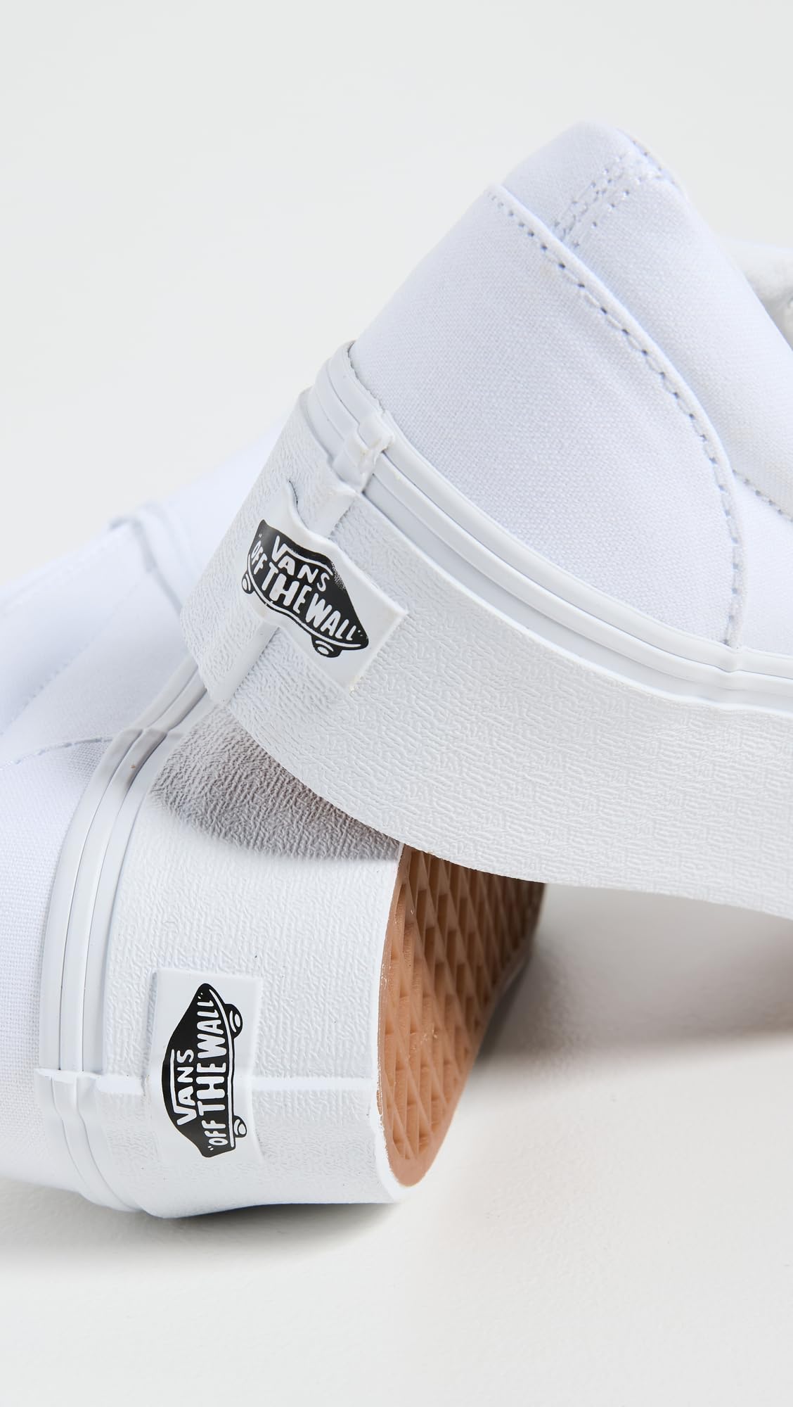 Vans Ua Classic Slip-On Stackform Sneakers, Canvas True White, 6 US Women/4.5 US Men