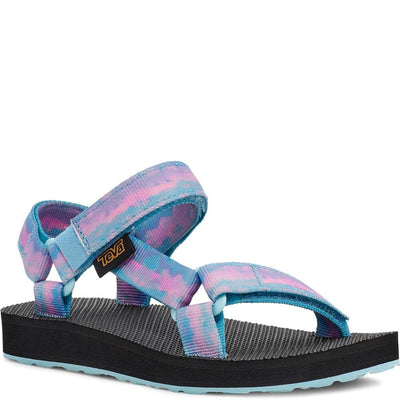 Teva Girls Original Universal Tie-Dye Sandal, Sorbet Cotton Candy, 10 Little Kid