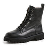 Madewell Women's The Rayna Lace-Up Boots, True Black, 7.5 Medium US