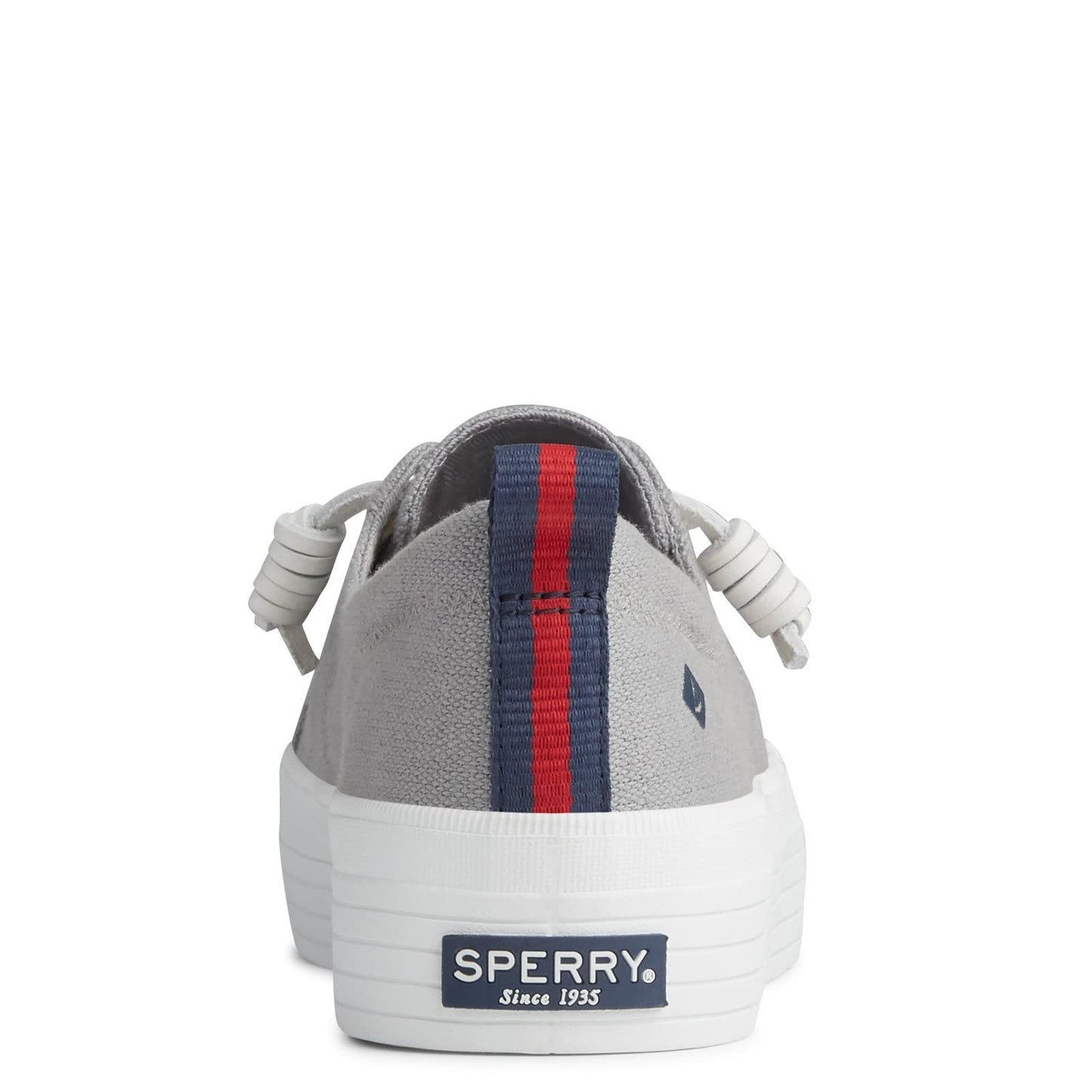 Sperry Women's Crest Vibe Platform Canvas Sneaker, Grey, 6.5 M US