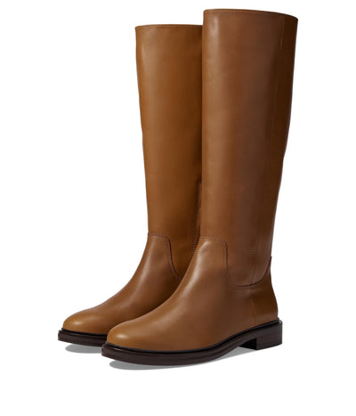 Madewell The Drumgold Boots for Women in Extended Calf - Inside Zipper Closure - Man-Made Outsole Sepia 5 M