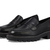 Bernardo Chandler - Shoes for Women - Antique Calf Upper - Leather Lining and Insole - Penny Strap on Vamp Black 6 M