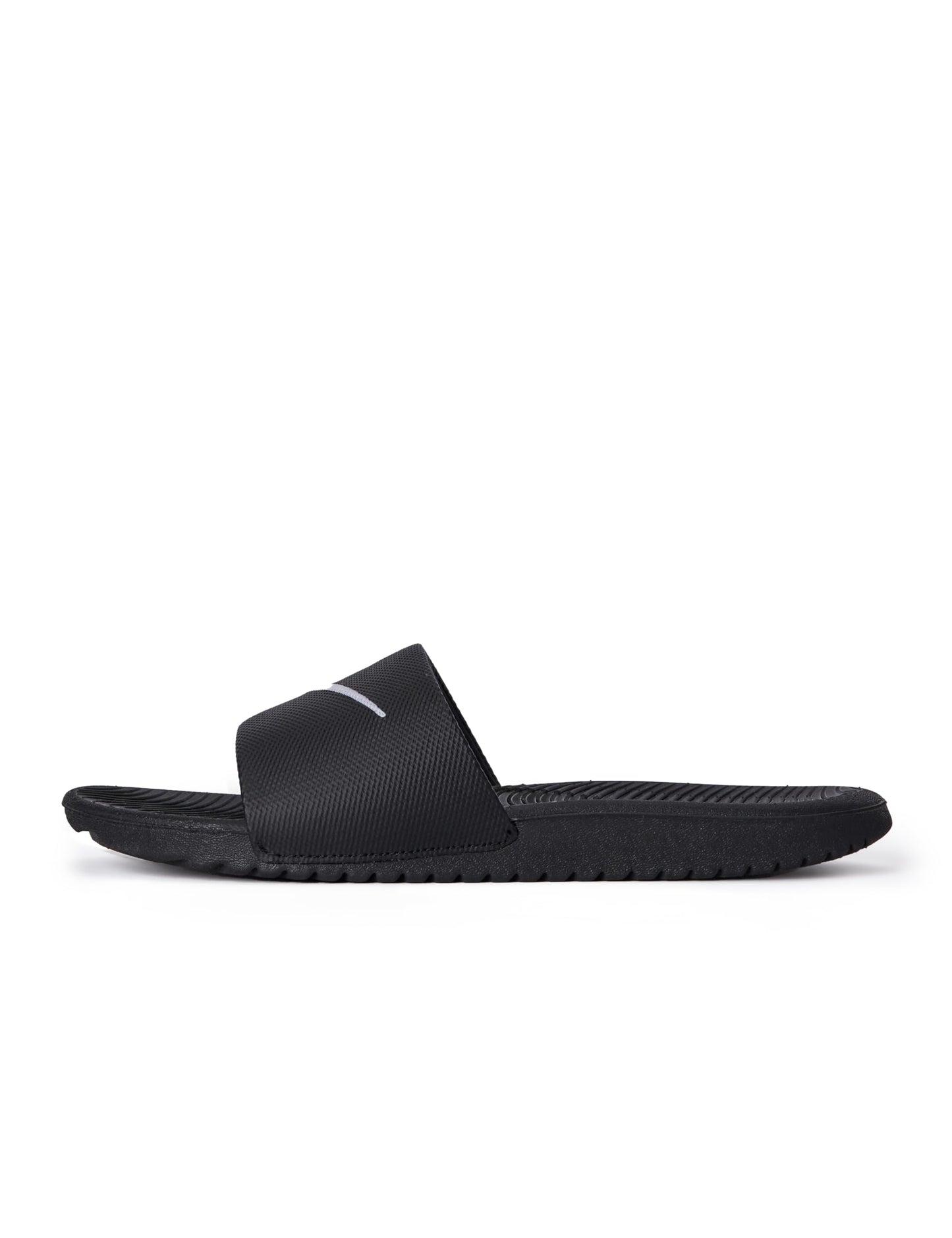 Nike Little/Big Kid's Kawa Slides, Black/White, 12C