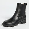 Madewell Women's The Wyckoff Chelsea Lugsole Boot in Leather, True Black, 10 Medium US