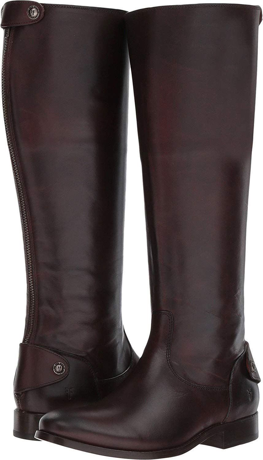 Frye Melissa Button Back Zip Women's Dark Brown Boot 8M