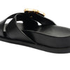 Schutz Women's Enola Crossed Sandal, Black, 9
