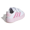 adidas Baby Girl's Grand Court 2.0 (Toddler) White/Bliss Pink/Clear Pink 9.5 Toddler M