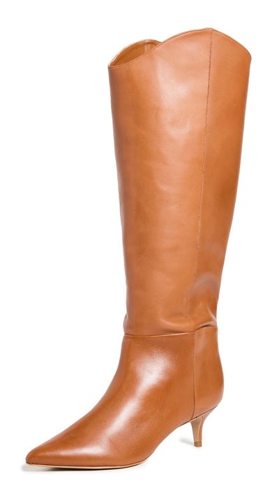 SCHUTZ Women's Maryana Lo Wide Boots, Butterscotch, 8 Medium US