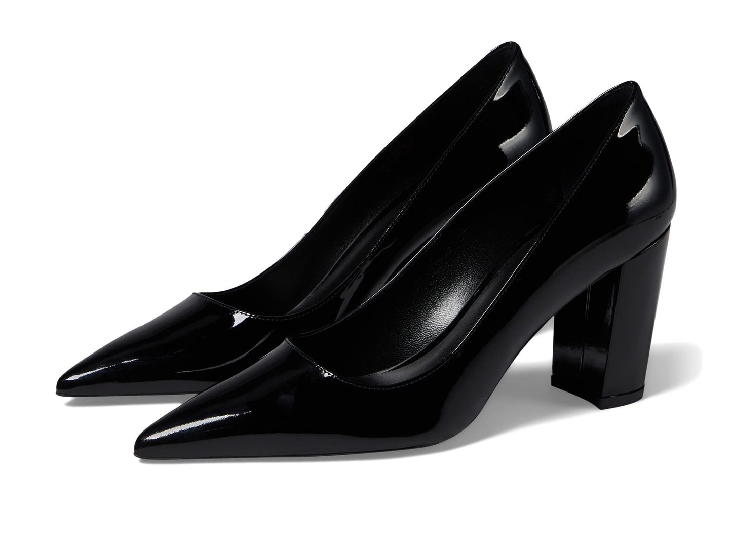Stuart Weitzman Stuart 85 Block Pump Black 9 B