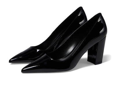 Stuart Weitzman Stuart 85 Block Pump Black 9 B