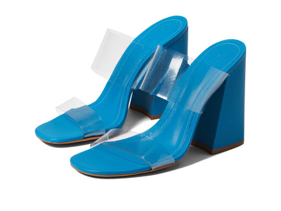 SCHUTZ Victorie High Block Transparente (Bright Ocean) 9 M