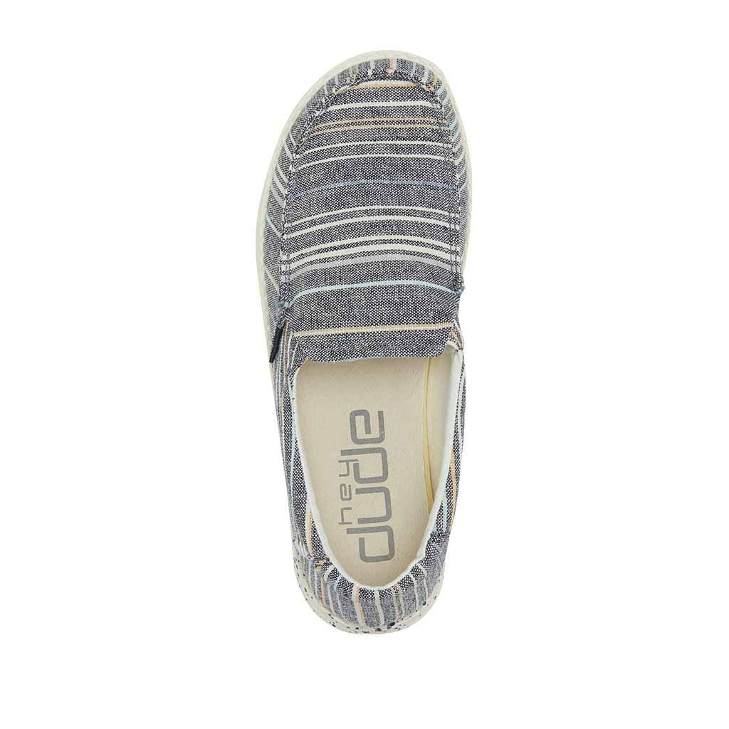 HEYDUDE Wendy Funk Surf Baja, Womens Shoes, Womens Slip-on Loafers, Comfortable & Light-Weight Green