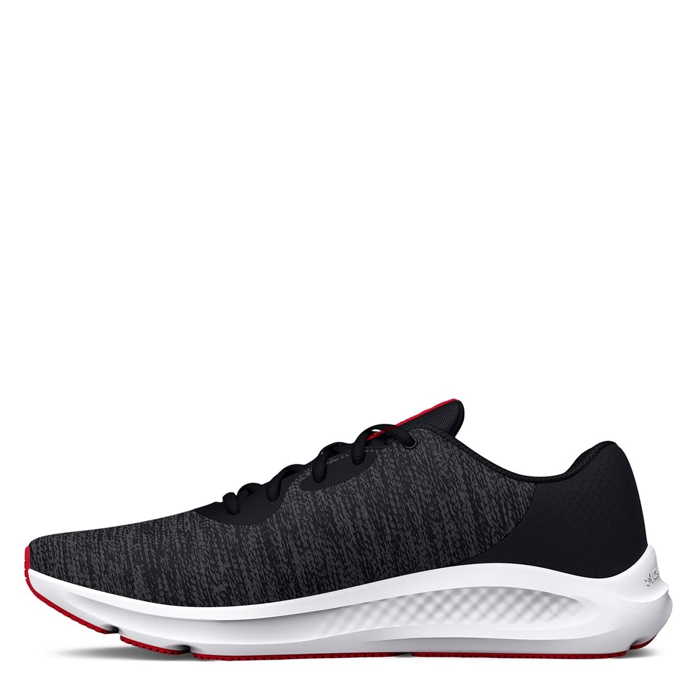 Under Armour Men's Charged Pursuit 3 Twist, (002) Black/Black/Radio Red, 9