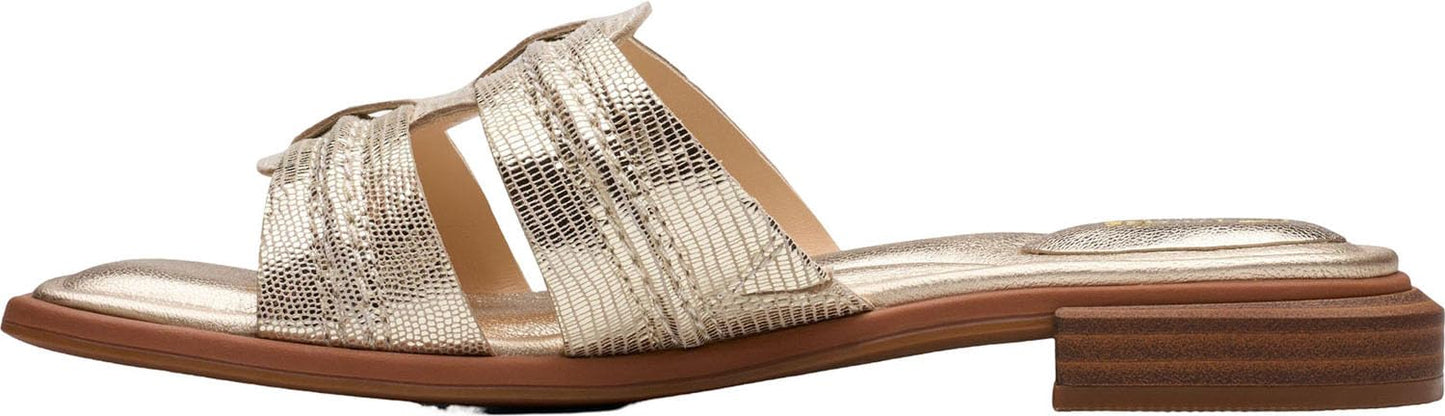 Clarks - Womens Ariany Mule Sandals, Color Champagne, Size: 6 M US