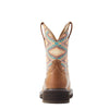 ARIAT Womens Fatbaby Heritage Farrah Western Boot Coastal Tan/Aztec Blanket 8