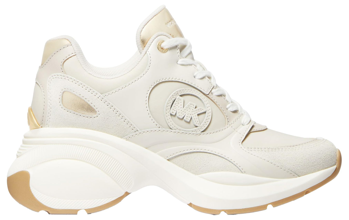 Michael Kors Women's Zuma TrainerTrainer Sneaker, Pl Gld Multi, 7.5