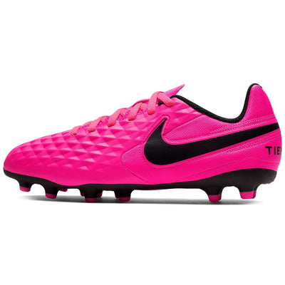 Nike Junior Tiempo Legend 8 Club FG/MG Soccer Cleats Pink/Black Size 3.5