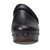 Madewell The Cecily Clog in Oiled Leather Clogs for Women - Slip-On Style Closure, and Round Toe Silhouette True Black 9 M