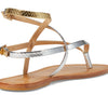 Schutz Women's Elsie Sandal, Ouro Claro Orch/Prata, 10