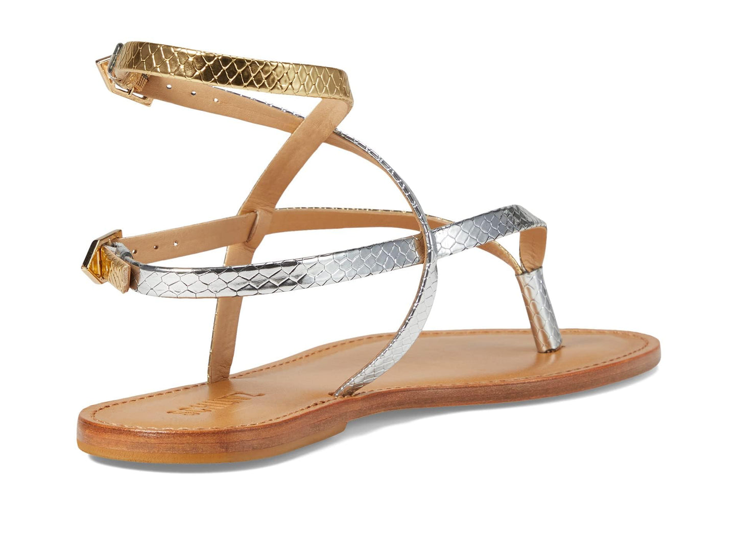 Schutz Women's Elsie Sandal, Ouro Claro Orch/Prata, 10