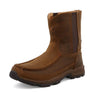 Twisted X Men's 8" Pull On Hiker Boot, Moc Toe, Distressed Saddle & Saddle, 10.5 M