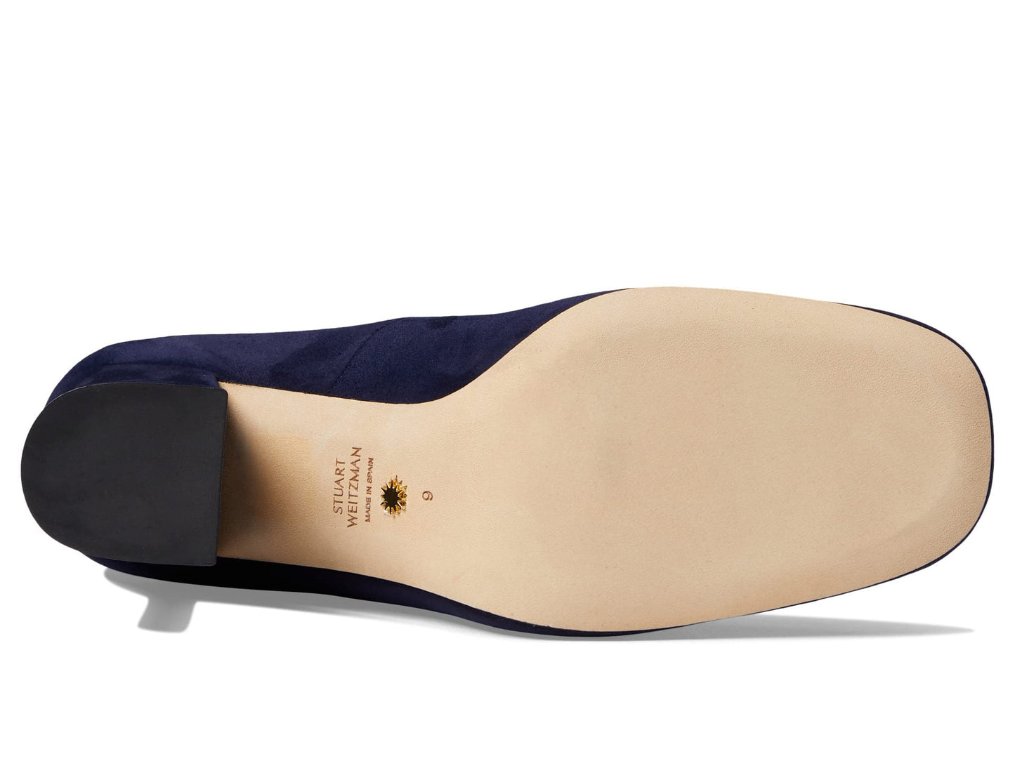 Stuart Weitzman Curveblock 85 Pump Nice Blue 8.5 B