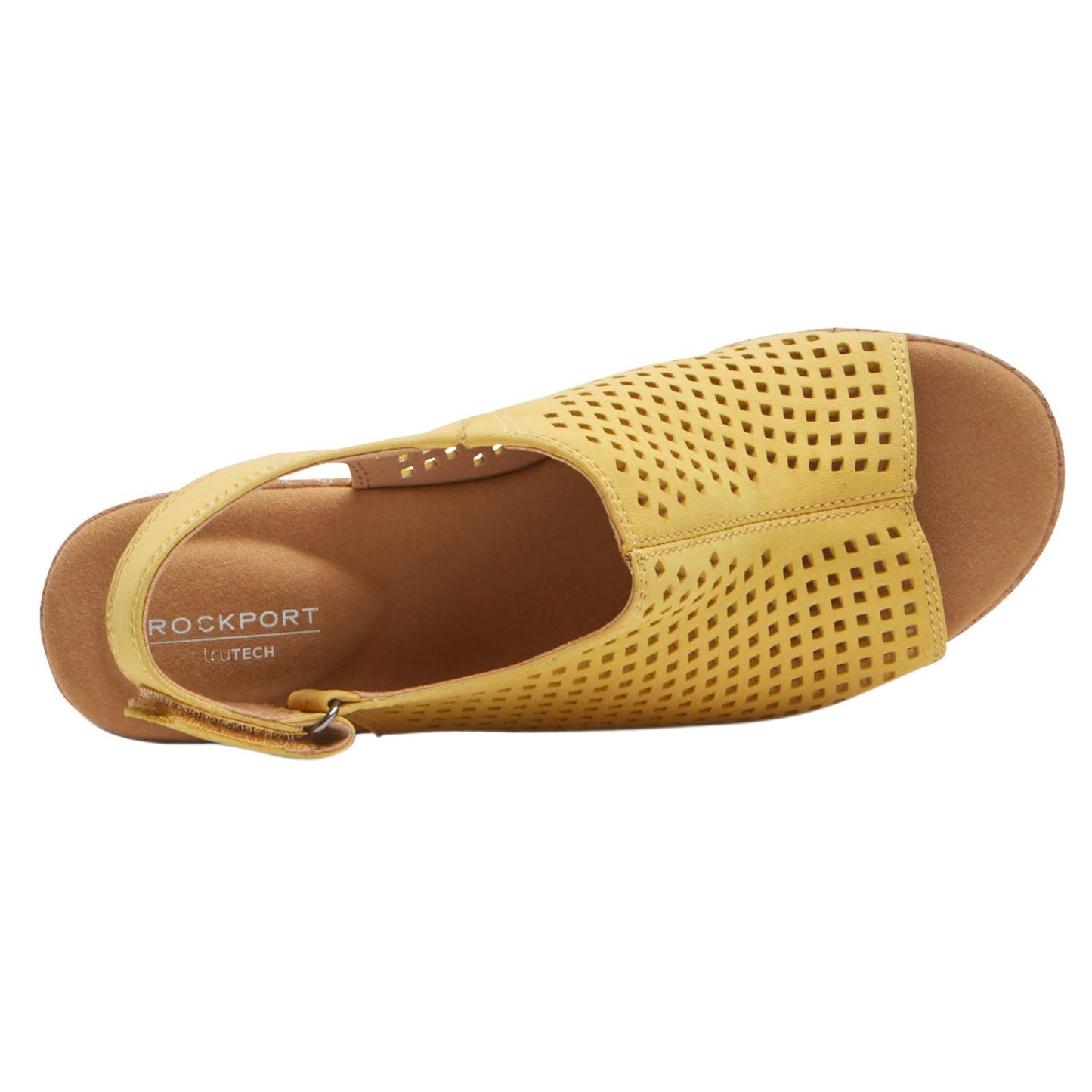 Rockport Women's Briah Perf Sling Sandal, SWEET CORN, 6