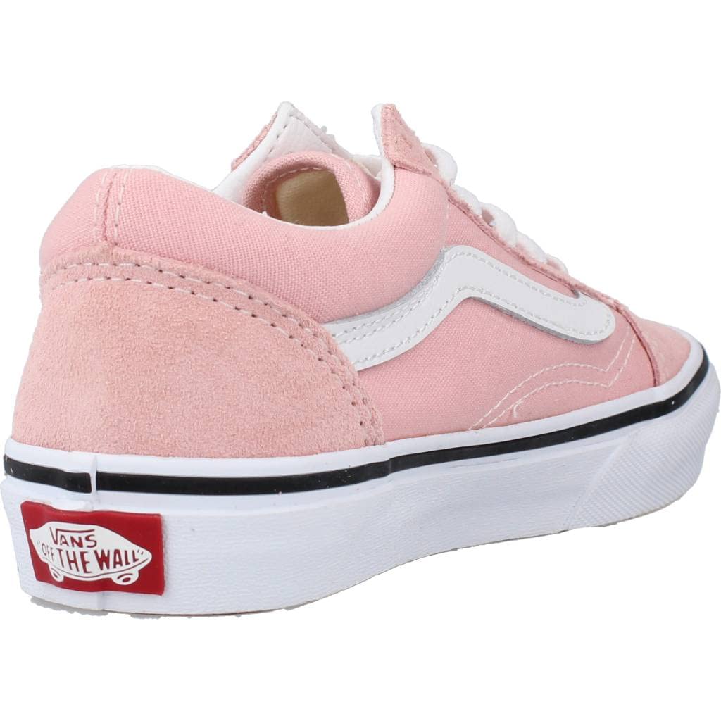 Vans Girl's Old Skool (Little Kid) Powder Pink/True White 12.5 Little Kid M