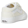 Vans Kids Old Skool V Flower (Toddler) Sneaker, Star White, 8.5 US Unisex
