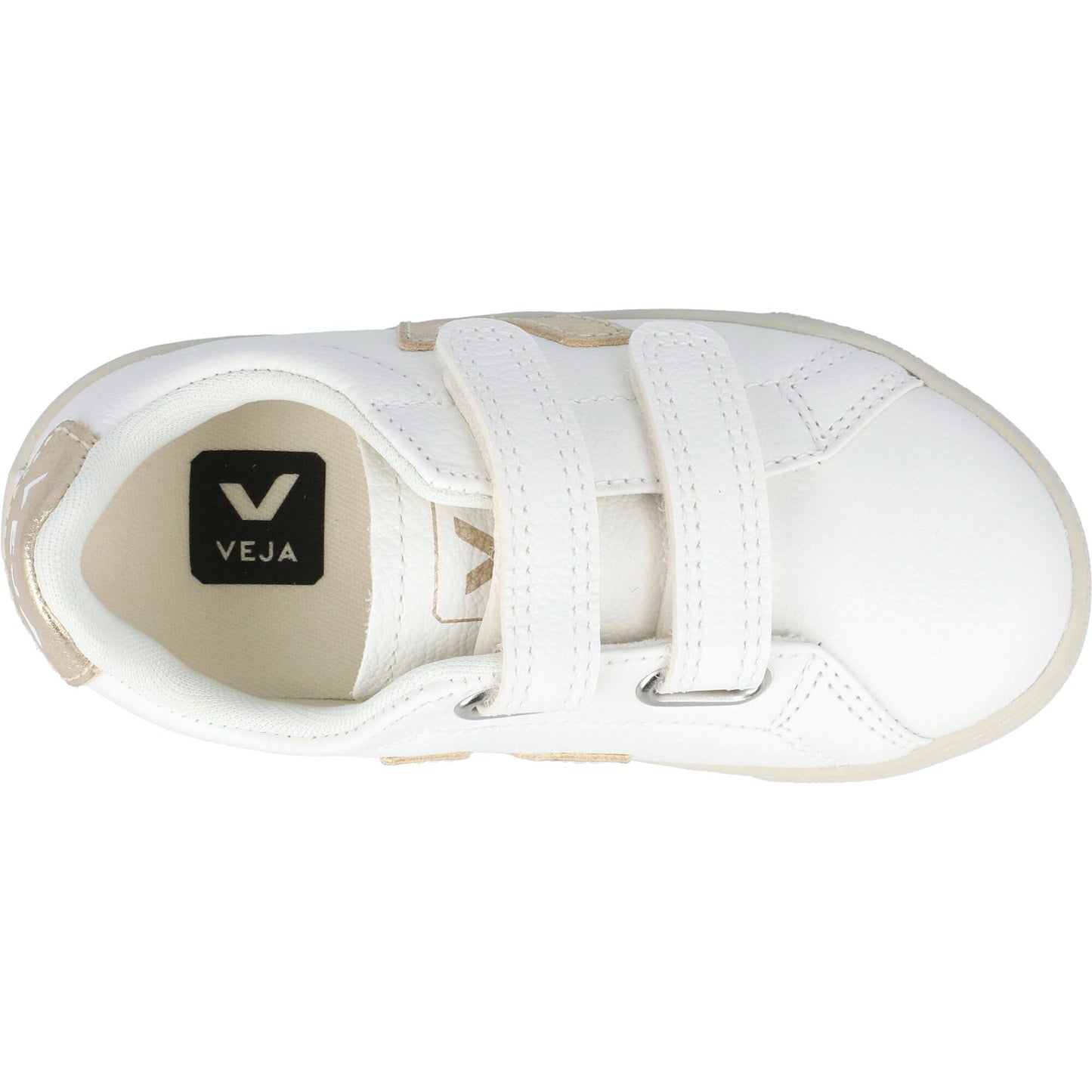 VEJA Kids Small Esplar (Toddler) Sneaker, Extra/White/Platine, 8.5 US Unisex