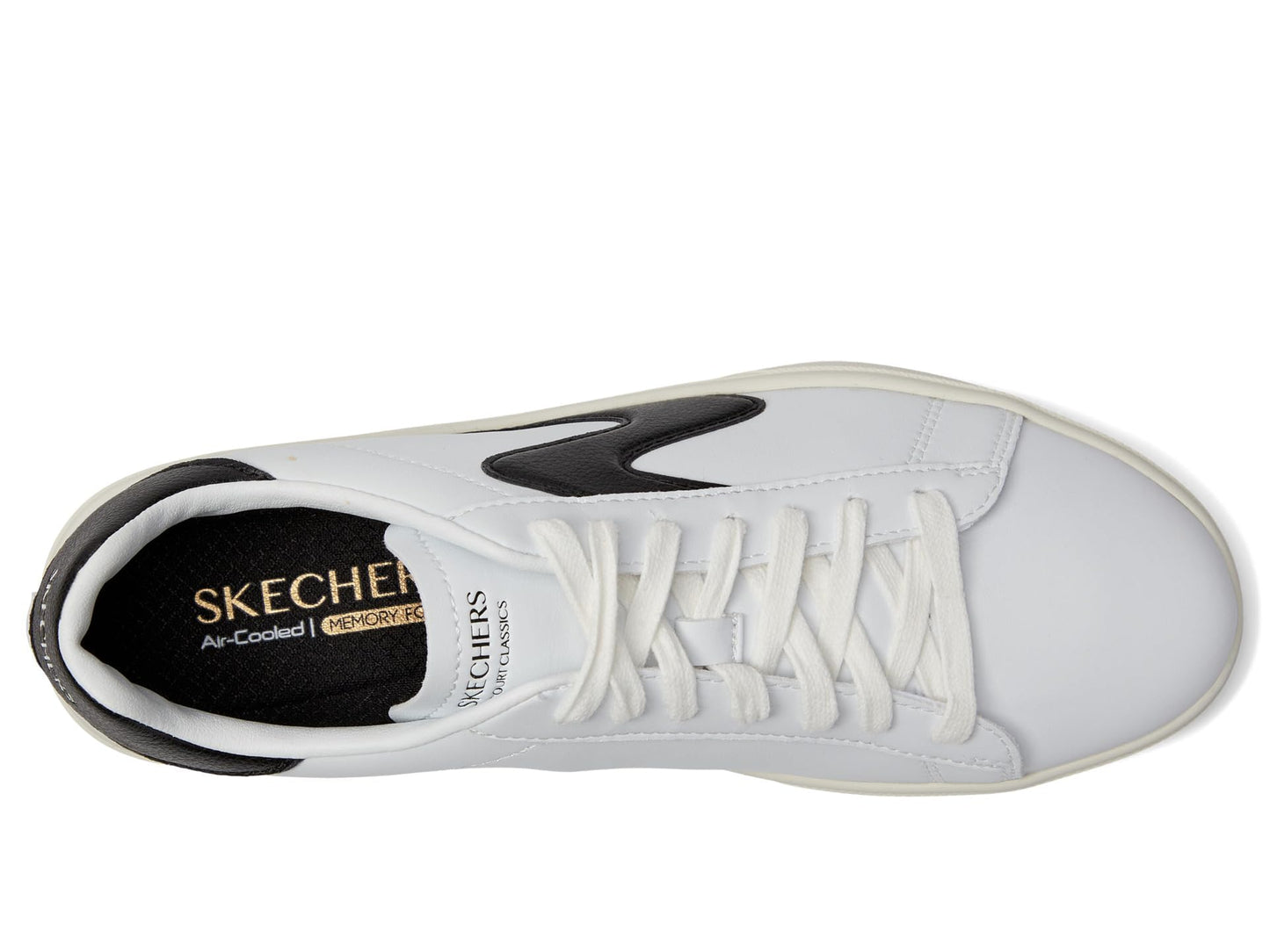 Skechers Court Classics Eden LX - Beaming Glory White/Black 8.5 Medium