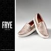 Frye Ivy Slip-On Shoes for Women Featuring Soft Leather with Thick Rubber Outsole, Removable Molded Footbed, and Padded Collar and Vamp – ½” Heel Height, Pewter - 10M