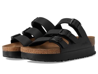 Birkenstock Female Papillio by Birkenstock Florida Platform - Vegan Black Women 7-7.5