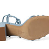 Schutz Women's Kate High Block Sandal, Blue Sea, 8