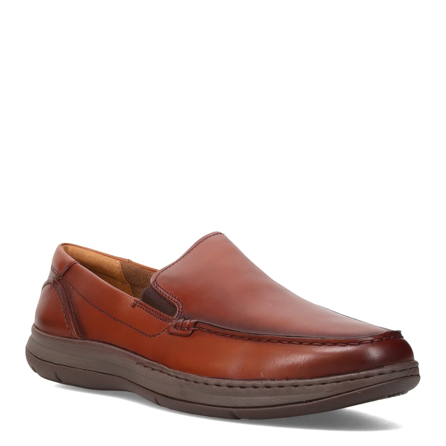 Florsheim Central Moc Toe Venetian Loafer Cognac Smooth Leather 7 M (D)