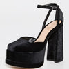 SCHUTZ Women's Luan Heels, Black, 8 Medium US