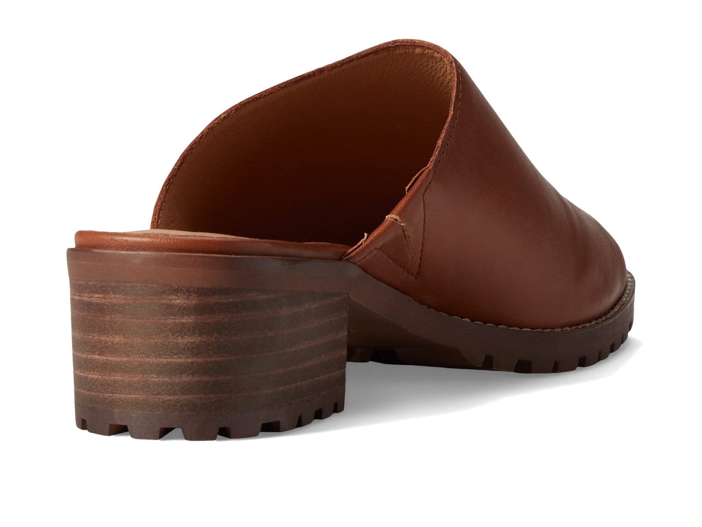Madewell The Mindy Lugsole Mule in Leather Dried Maple 9 M