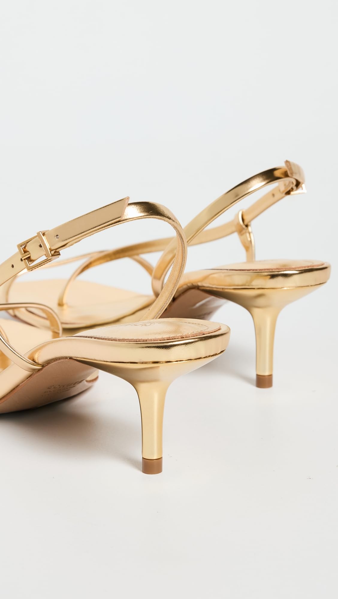 SCHUTZ Women's Heloise Sandals, Ouro Claro Orch, Gold, Metallic, 9 Medium US