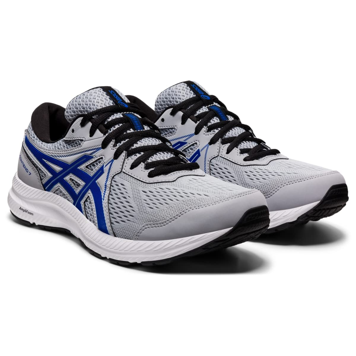 ASICS Men's Gel-Contend 7 Piedmont Grey/Asics Blue Running Shoe 8 M US