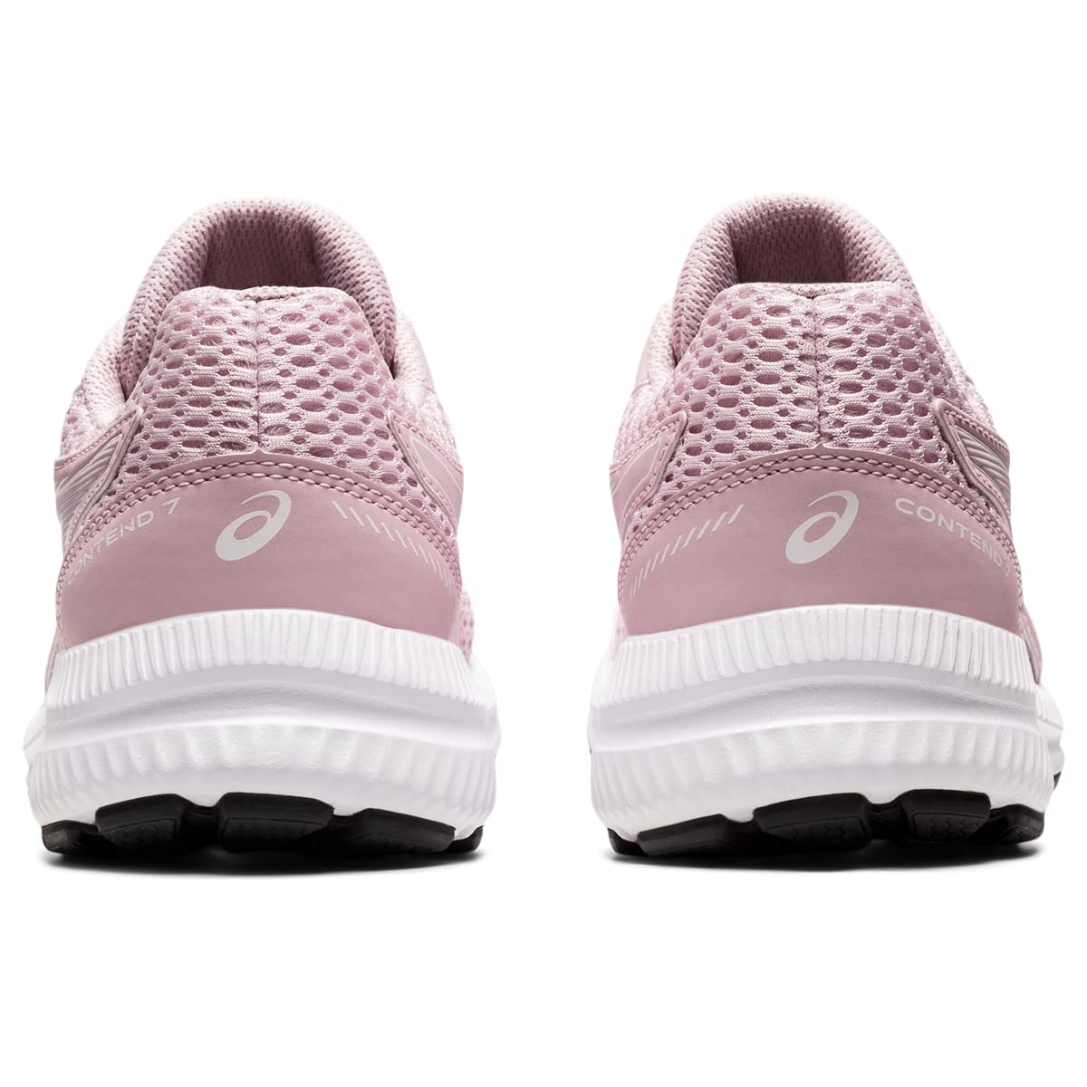 ASICS Kid's Contend 7 Grade School Running Shoe, 4, Barely Rose/White