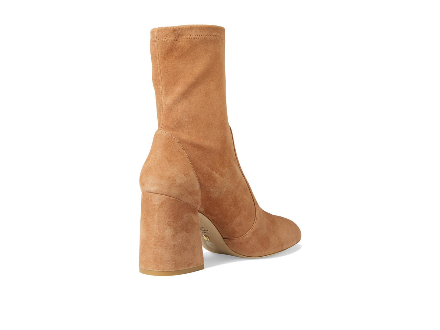 Stuart Weitzman Flareblock 85 Stretch Bootie Tan 5.5 B