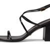 Stuart Weitzman Barelythere 75 Block Sandal Black 6 B