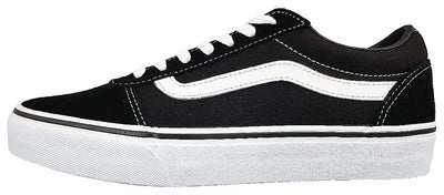 Vans Men's Ward Sneaker, Suede Canvas Black White, 7 M US