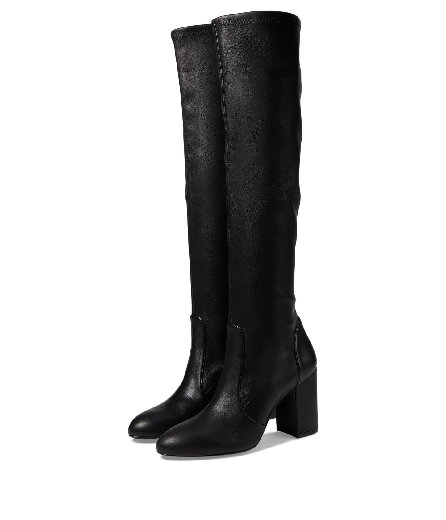 Stuart Weitzman Women's Yuliana 85 Slouch Boots Black 5 Medium