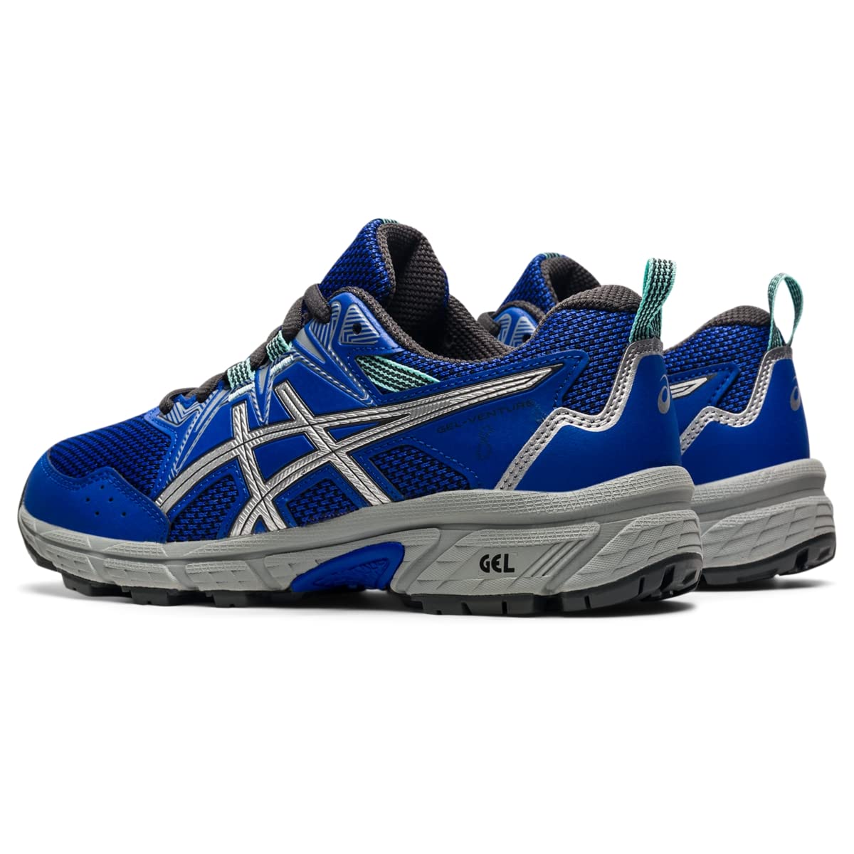 ASICS Kid's Gel-Venture 8 Grade School Running Shoes, 1, Lapis Lazuli Blue/Pure Silver