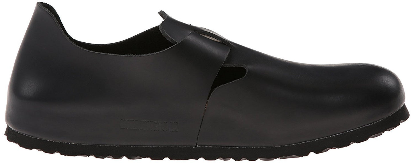 Birkenstock Unisex London SFB Leather Mule,Hunter Black,45 EU/M12 M US
