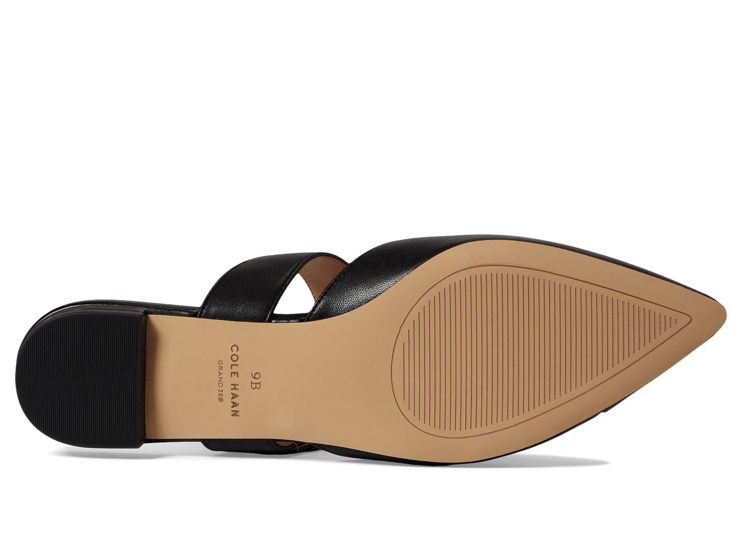 Cole Haan Vandam Buckle Mule Black Leather 8 B (M)